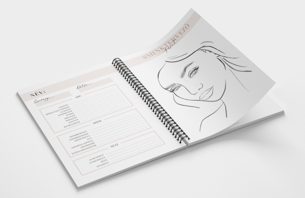My Makeup Diary (nude/arany) + Sminktervező füzet
